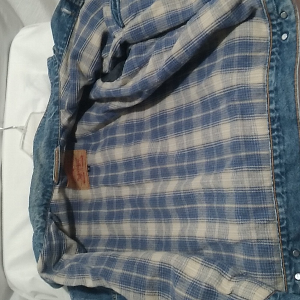 SALE! Levi's Strauss & Co. Denim Vintage Trucker Jacket W Blanket Lining Sz.M - Picture 6 of 13